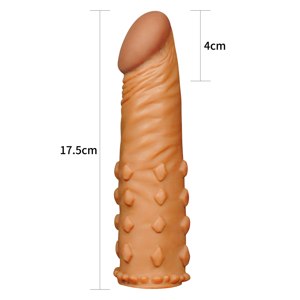 Изображение Lovetoy, Китай Удлиняющая насадка на пенис X-Tender Penis Sleeve мулат + 5 см