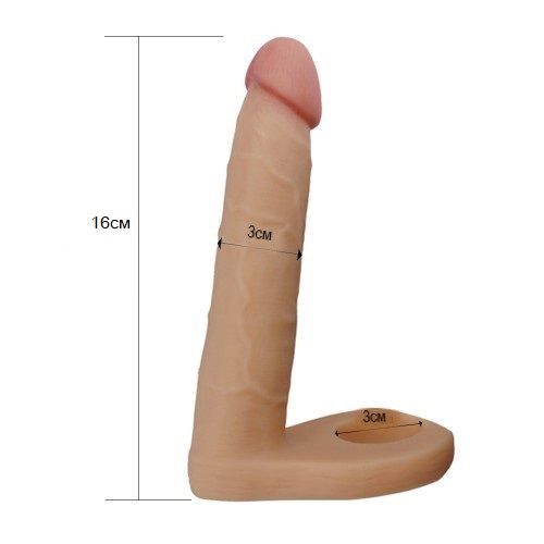 Изображение Lovetoy, Китай Реалистичная насадка для двойного проникновения The Ultra Soft Double 16 см