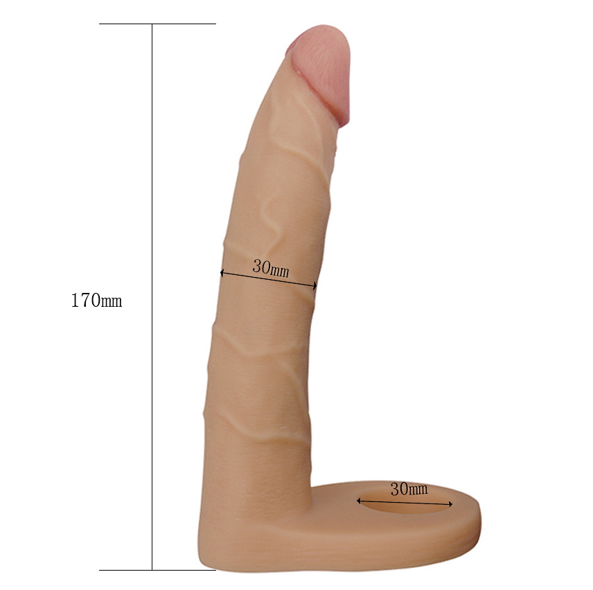 Изображение Lovetoy, Китай Реалистичная насадка для двойного проникновения The Ultra Soft Double 17 см