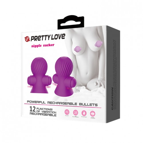 Изображение Pretty Love, Китай Пурпурные вибропомпы для сосков Nipple Sucker