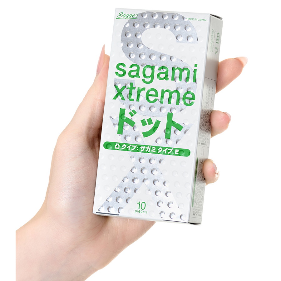 Изображение Sagami, Япония Презервативы с пупырышками ультратонкие Sagami Xtreme Type-E 10 шт