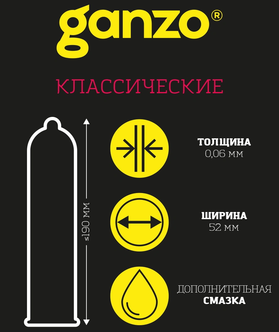 Ganzo, Великобритания Презервативы Ganzo №12 Classic классические с обильной смазкой — купить в Минске Фото Ganzo, Великобритания Презервативы Ganzo №12 Classic классические с обильной смазкой