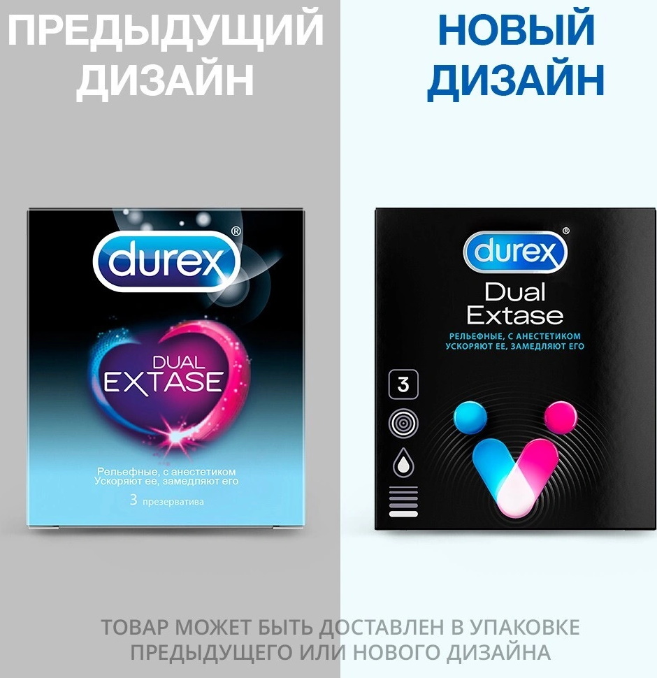 Durex, Китай Презервативы Durex №3 Dual Extase рельефные с анестетиком — купить в Минске Фото Durex, Китай Презервативы Durex №3 Dual Extase рельефные с анестетиком