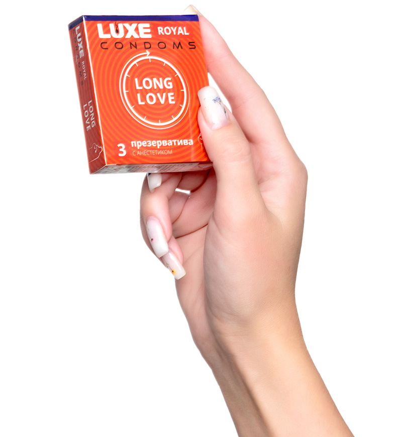 Изображение Luxe Презервативы с продлевающим эффектом Luxe Royal Long Love 3 шт