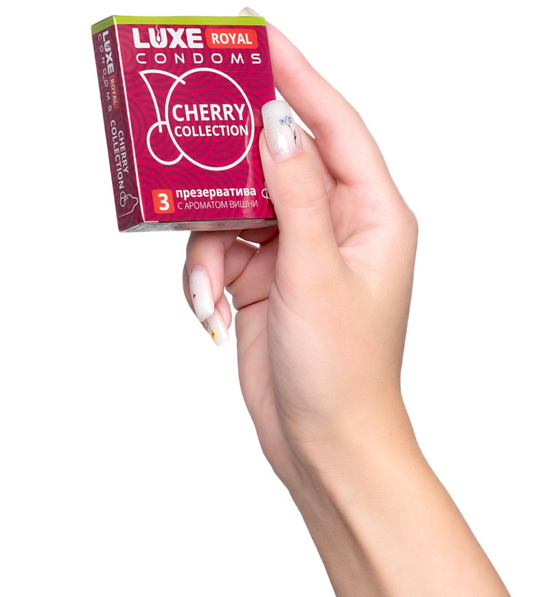 Фото Luxe Презервативы с ароматом вишни Luxe Royal Cherry Collection 3 шт