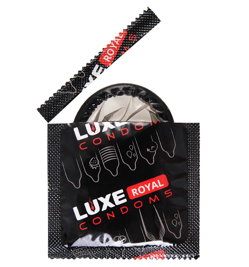 Фото Luxe Черные презервативы Luxe Royal Black Collection 3 шт