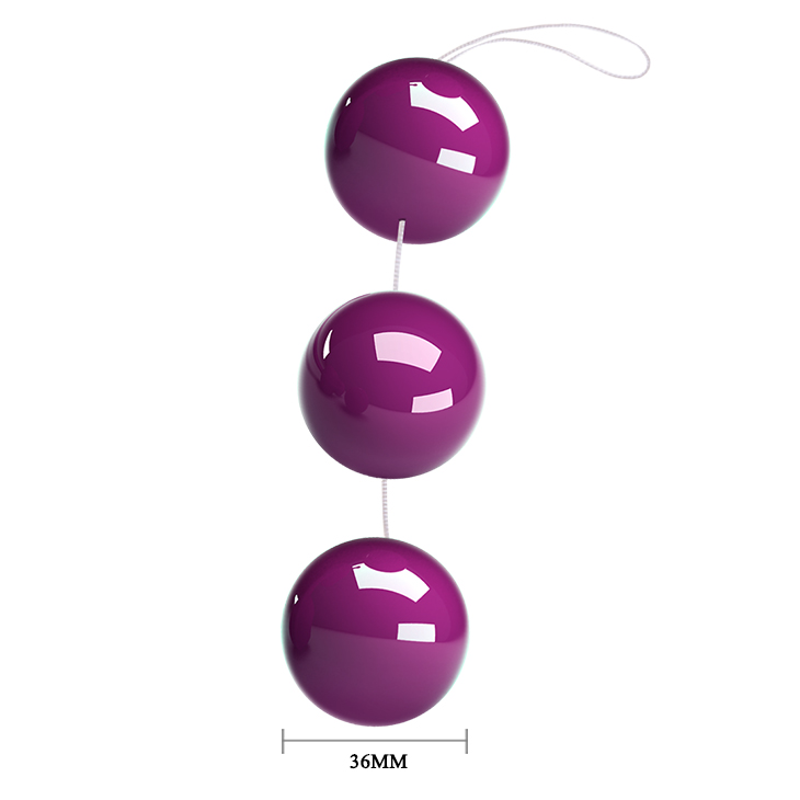 Фото Baile, Китай Три вагинальных шарика на сцепке Sexual Balls фиолетовые
