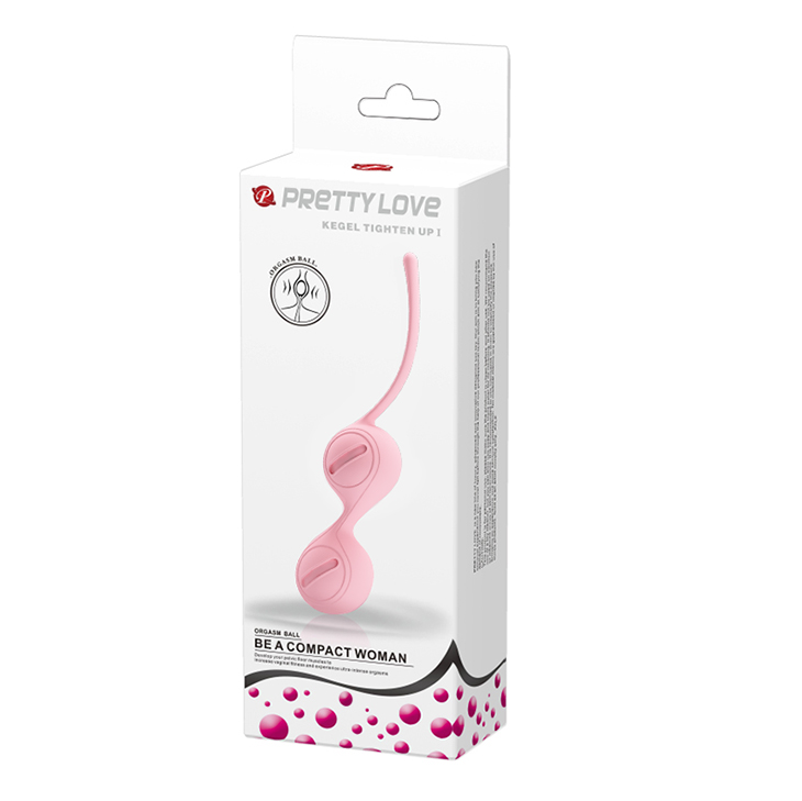 Фото Pretty Love, Китай Вагинальные шарики со смещённым центром тяжести Pretty Love Kegel Tighten Up I розовые