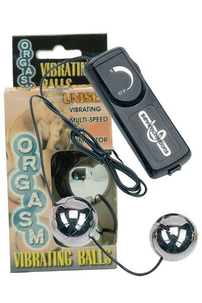 Изображение  Виброшарики серебряные Orgasm Vibrating Balls