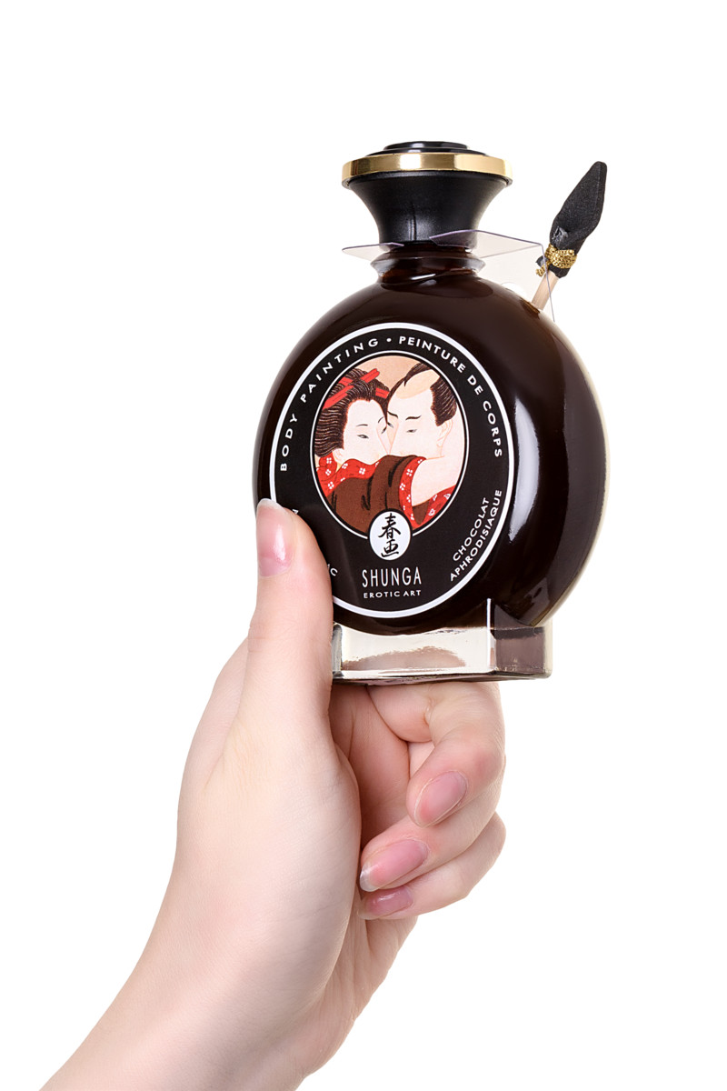 Изображение Shunga, Канада Съедобная крем-краска для тела Shunga Aphrodisiac Chocolate шоколад 100 мл