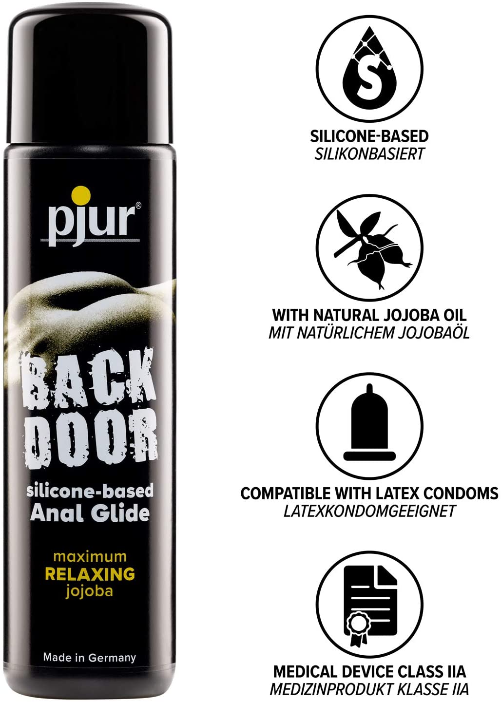 PJUR, Германия Смазка pjur Back Door Relaxing на силиконовой основе, с жожоба, 100 мл — купить в Минске Фото PJUR, Германия Смазка pjur Back Door Relaxing на силиконовой основе, с жожоба, 100 мл