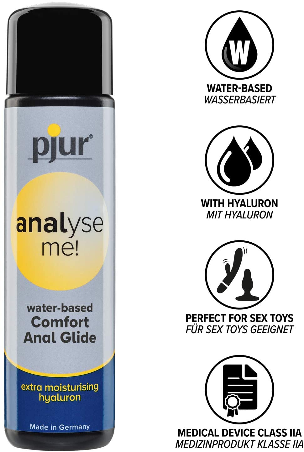 Изображение PJUR, Германия Смазка pjur Analyse Me Moisturizing на водной основе, 100 мл