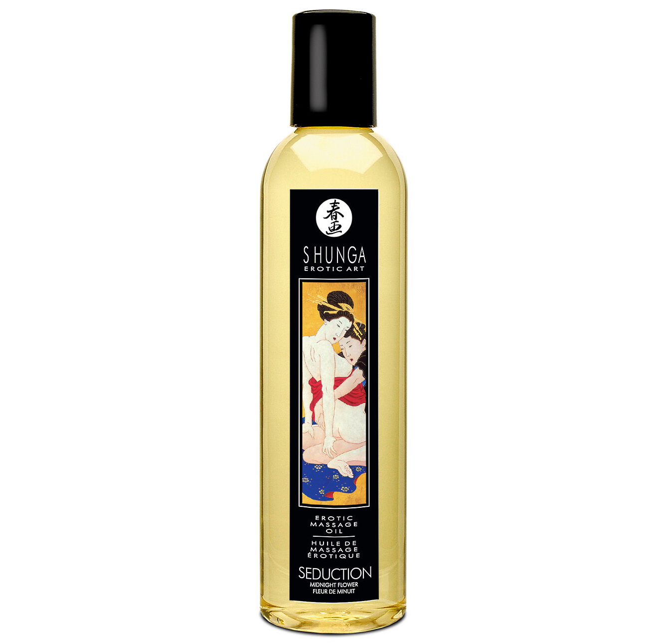 Shunga, Канада Возбуждающее массажное масло Shunga Seduction с ароматом полуночного цветка 250 мл — купить в Минске Изображение Shunga, Канада Возбуждающее массажное масло Shunga Seduction с ароматом полуночного цветка 250 мл