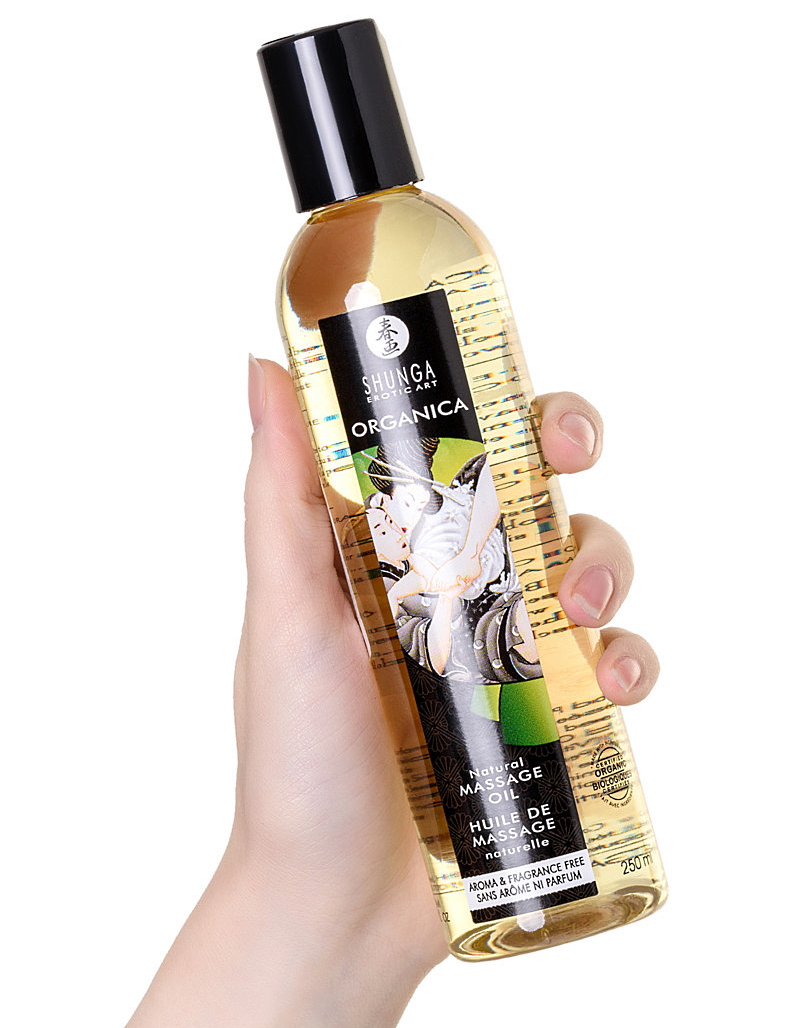 Изображение Shunga, Канада Возбуждающее съедобное массажное масло Shunga Organica Natural без аромата и вкуса 250 мл