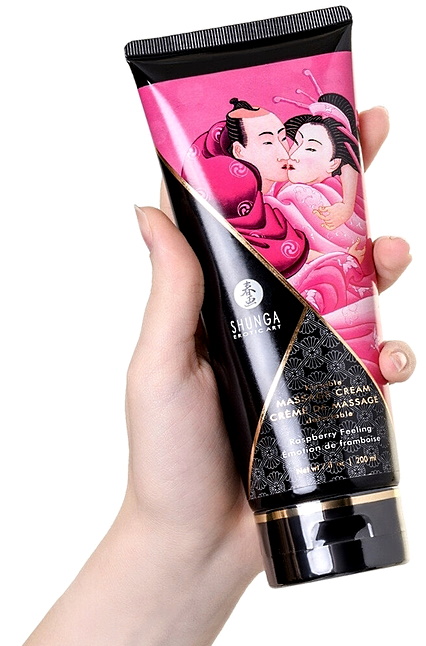 Shunga, Канада Съедобный массажный крем Shunga Raspberry Feeling со вкусом малины 200 мл — купить в Минске Изображение Shunga, Канада Съедобный массажный крем Shunga Raspberry Feeling со вкусом малины 200 мл