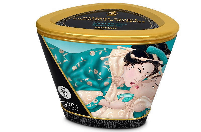 Изображение Shunga, Канада Массажное аромамасло Shunga Sensual Island Blossom c цветочным ароматом 170 мл