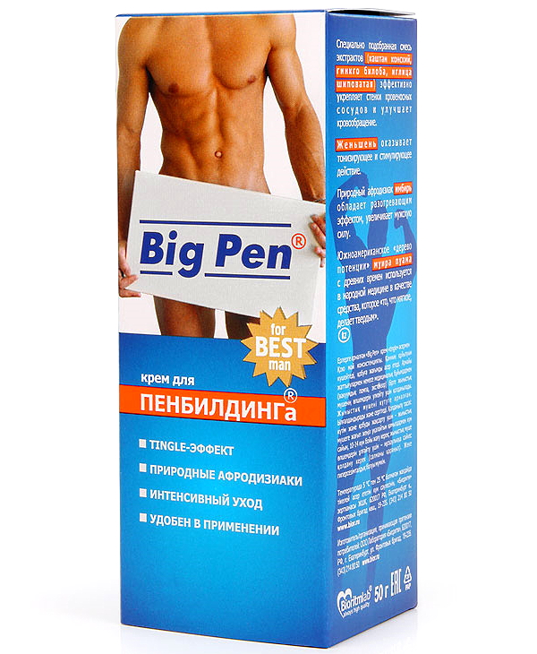 Изображение Биоритм, Россия Крем для пенбилдинга Биоритм Big Pen 50 гр