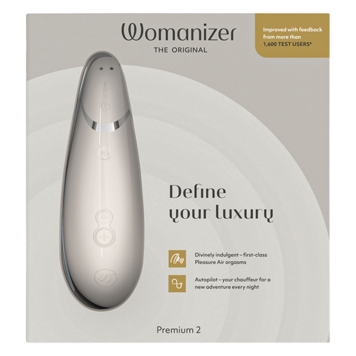Womanizer, Германия Бесконтактный стимулятор клитора Womanizer Premium 2 Gray — купить в Минске Изображение Womanizer, Германия Бесконтактный стимулятор клитора Womanizer Premium 2 Gray
