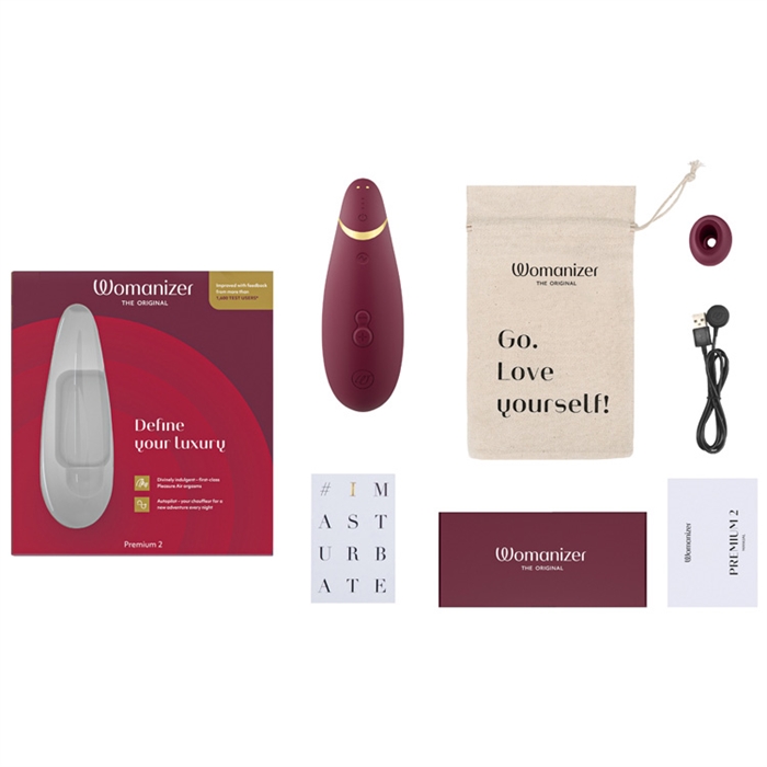 Womanizer, Германия Бесконтактный стимулятор клитора Womanizer Premium 2 Bordeaux — купить в Минске Фото Womanizer, Германия Бесконтактный стимулятор клитора Womanizer Premium 2 Bordeaux