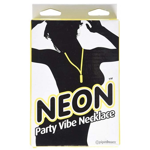 Изображение PipeDream, США Вибро-пуля желтого цвета на шнурке Neon Party Vibe Necklace