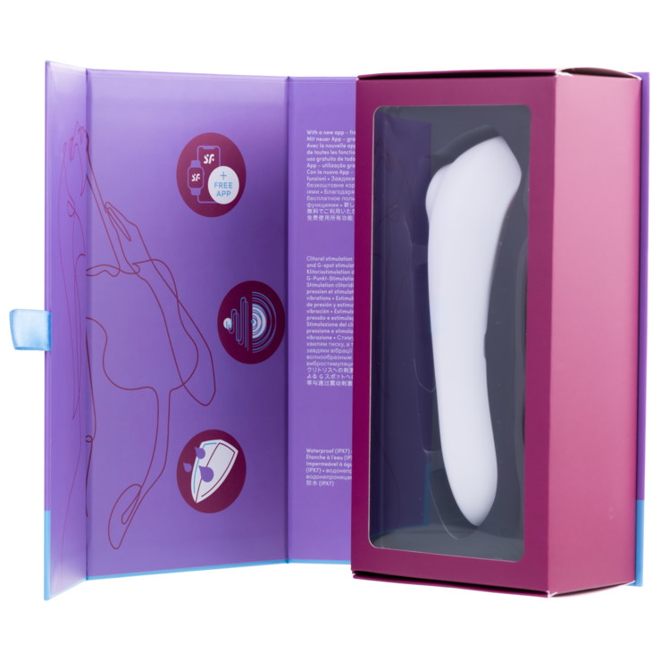 Изображение Satisfyer, Германия Клиторальный смарт-стимулятор с вибрацией Satisfyer Dual Pleasure белый