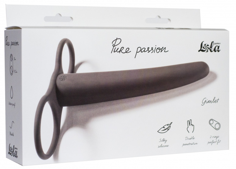 Фото Lola Toys, Россия Насадка для двойного проникновения Pure Passion Gimlet черная
