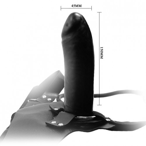 Изображение Baile, Китай Расширяющийся страпон с вибрацией Inflating Baron From German 15 см