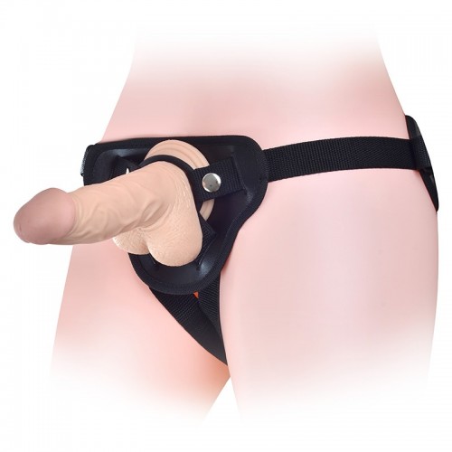 Изображение Lovetoy, Китай Ремень для страпона со сменными кольцами Orgasm Cozy Harness чёрный