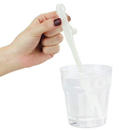 Фото Orion, Германия Трубочки для коктейлей Penis Straws светящиеся в темноте 10 шт.