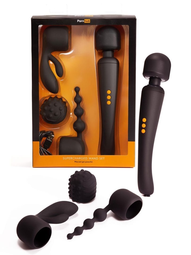 Изображение Orion, Германия Вибромассажер с насадками Pornhub Supercharged Wand Set