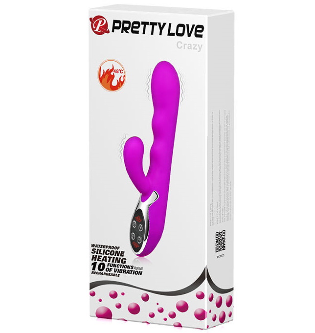 Pretty Love, Китай Перезаряжаемый вибратор Pretty Love Crazy с функцией подогрева — купить в Минске Фото Pretty Love, Китай Перезаряжаемый вибратор Pretty Love Crazy с функцией подогрева