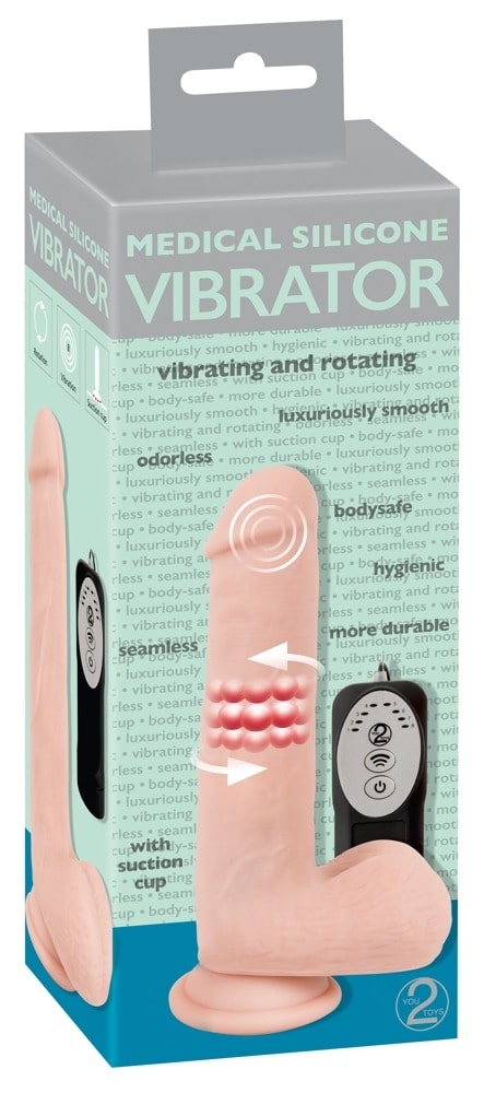 Изображение Orion, Германия Реалистичный фаллос с ротацией Medical Silicone 20 см