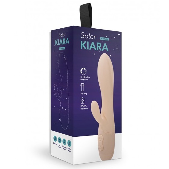 Изображение LE FRIVOLE Вибратор с клиторальным стимулятором Kiara цвета слоновой кости