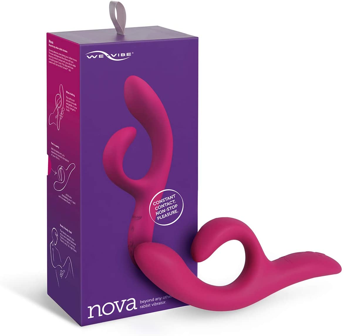 Фото We-Vibe, Канада Смарт-вибратор для стимуляции точки G и клитора We-Vibe Nova 2 фуксия