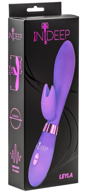 Изображение Lola Toys, Россия Вибратор с клиторальным стимулятором Indeep Leyla Purple