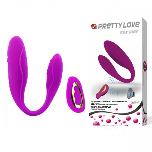 Фото Pretty Love, Китай Вибратор для двоих с беспроводным управлением и реакцией на голос Pretty Love Vox Vibe