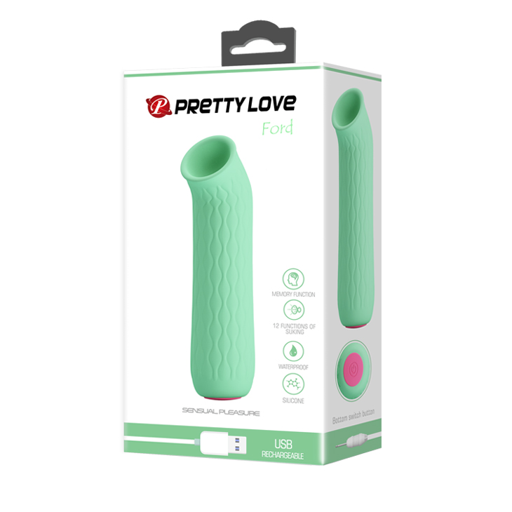 Изображение Pretty Love, Китай Универсальный вакуумный стимулятор Pretty Love Ford светло-салатовый