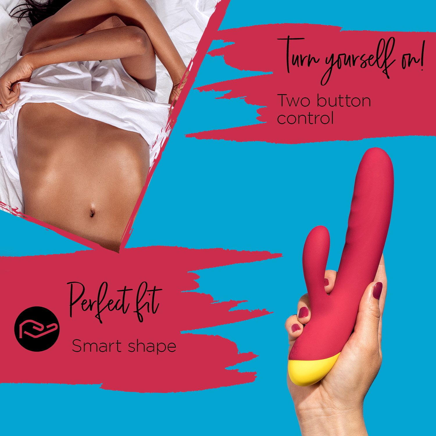Изображение ROMP, Германия Вибратор с клиторальным стимулятором Romp Jazz Rabbit Vibrator