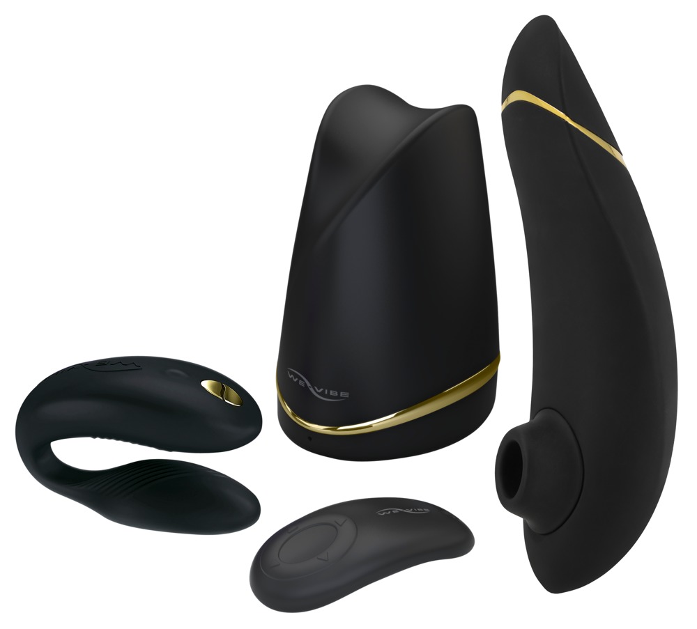 Фото Womanizer, Германия Набор стимуляторов для пар Golden Moments Womanizer Premium + We-Vibe Chorus, золотистый