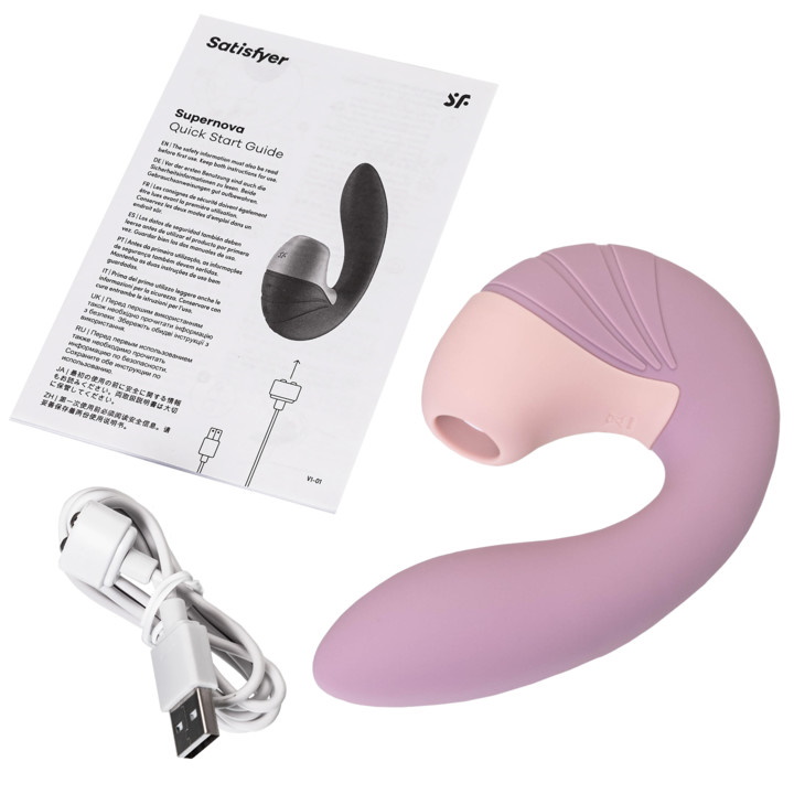 Фото Satisfyer, Германия Вибратор с вакуумно-волновым стимулятором клитора Satisfyer Supernova Old Rose