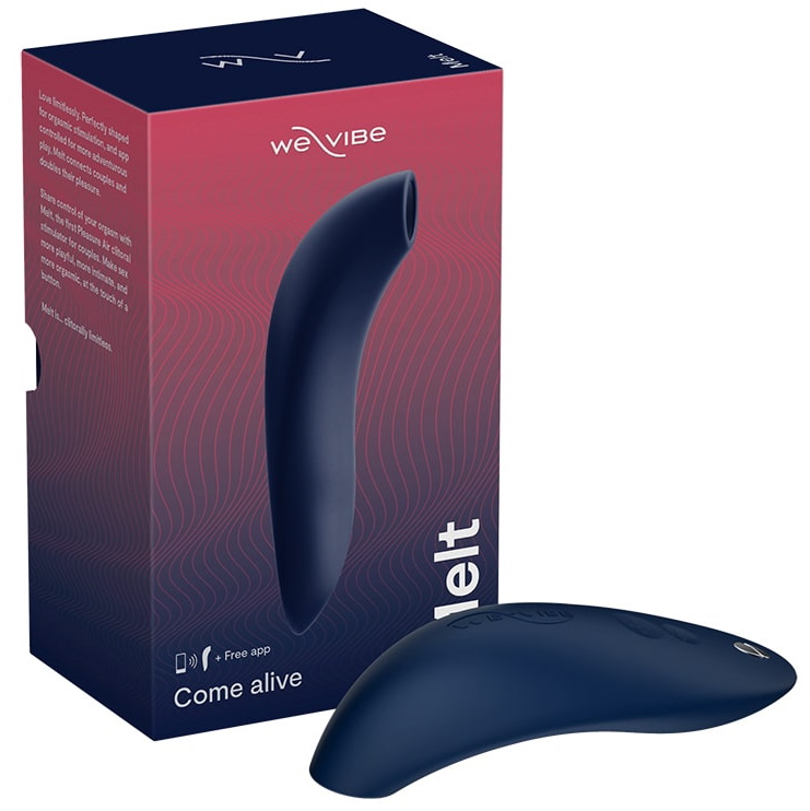 Фото We-Vibe, Канада Вакуумно-волновой смарт-стимулятор клитора We-Vibe Melt синий