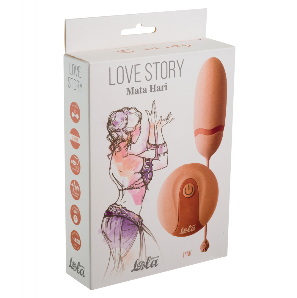 Изображение Lola Toys, Россия Виброяйцо с пультом дистанционного управления Love Story Mata Hari розовое