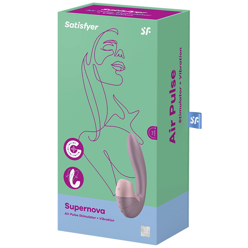 Фото Satisfyer, Германия Вибратор с вакуумно-волновым стимулятором клитора Satisfyer Supernova Old Rose