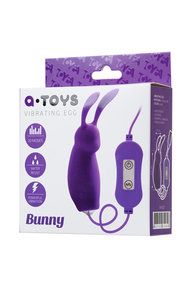 Фото A-toys by TOYFA Фиолетовое виброяйцо A-Toys Bunny