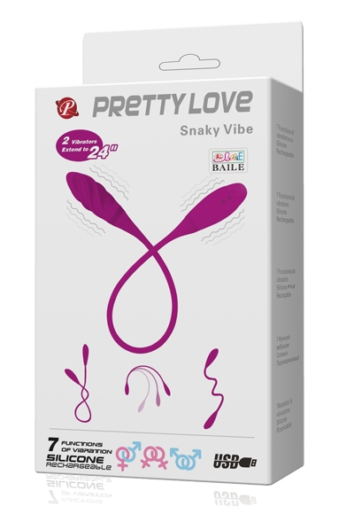 Фото Pretty Love, Китай Двойной вибростимулятор Pretty Love Snaky Vibe