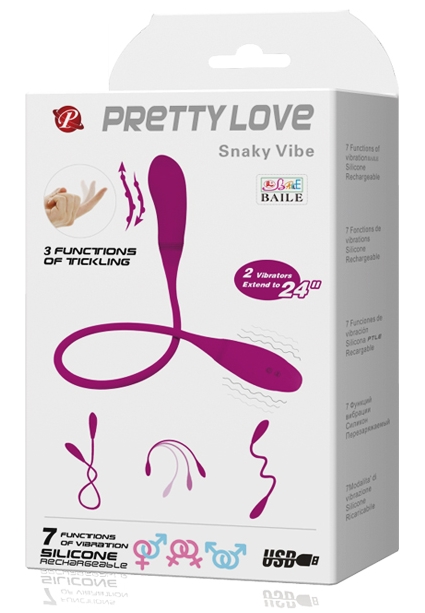 Pretty Love, Китай Необычный двойной вибростимулятор Pretty Love Snaky Vibe — купить в Минске Фото Pretty Love, Китай Необычный двойной вибростимулятор Pretty Love Snaky Vibe