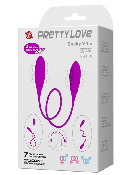 Pretty Love, Китай Оригинальный двойной вибростимулятор Pretty Love Snaky — купить в Минске Изображение Pretty Love, Китай Оригинальный двойной вибростимулятор Pretty Love Snaky