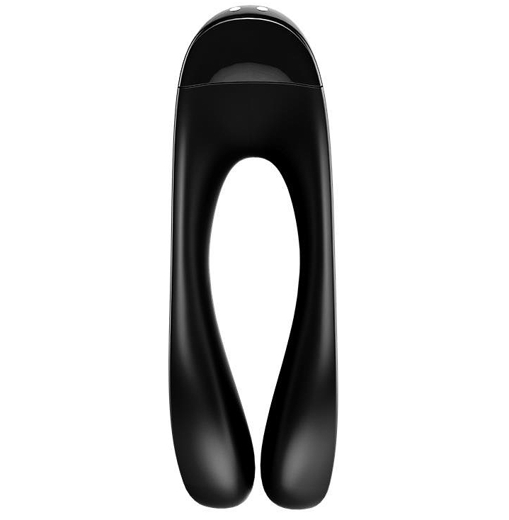 Фото Satisfyer, Германия Универсальный перезаряжаемый вибростимулятор Satisfyer Candy Cane черный