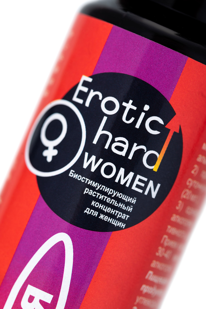 Фото Erotic Hard Биостимулирующий концентрат для женщин Пуля Erotic Hard Woman со вкусом земляники и клюквы 100 мл