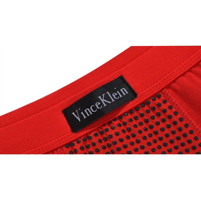 Изображение  Красные мужские био трусы Vince Klein c турмалином для потенции XL